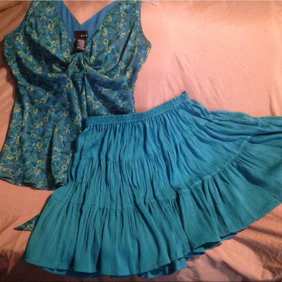 Cadillac Ranch Dresses & Skirts - Pretty blue skirt by Cadillac Ranch!